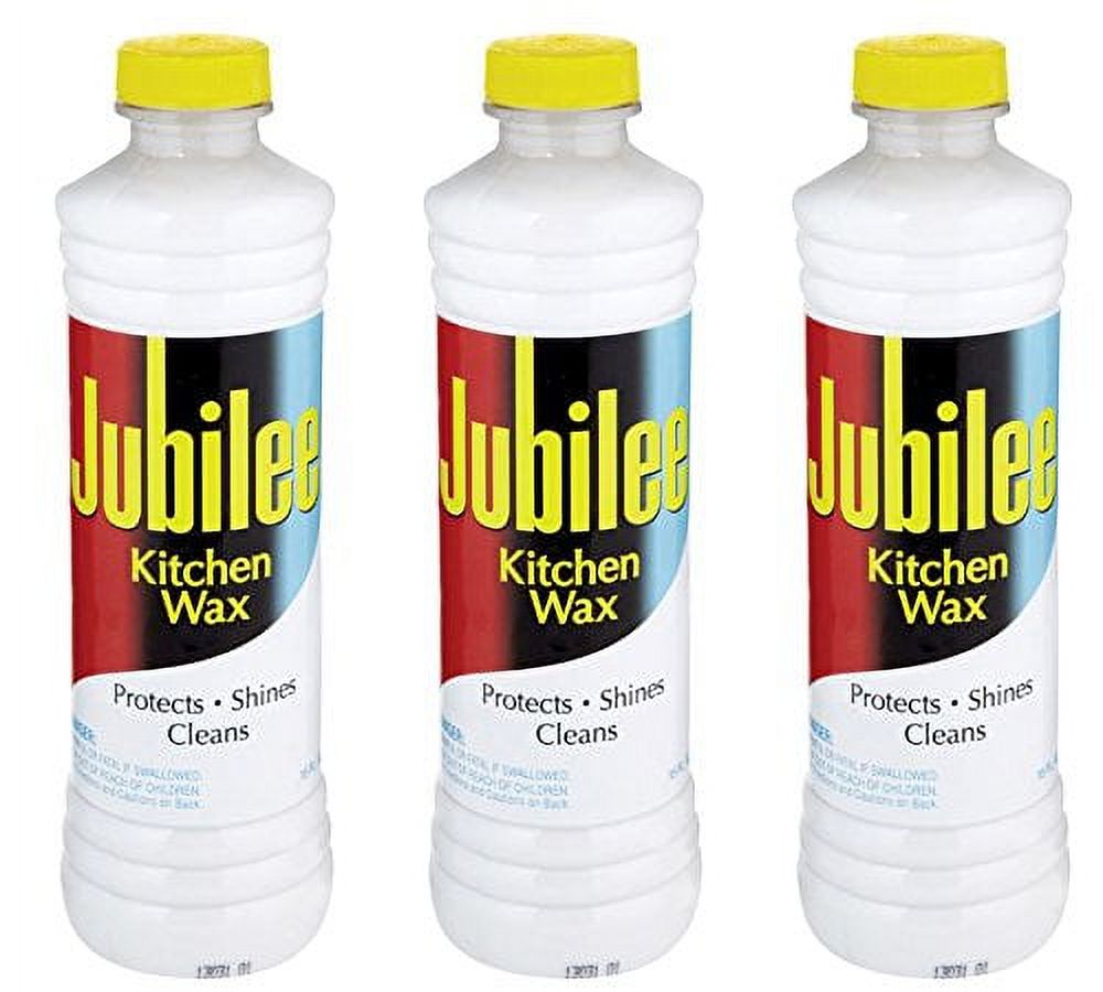 Jubilee Kitchen Cleaning Wax - for Appliances, Surfaces & Bathroom 15 oz - Pack of 3